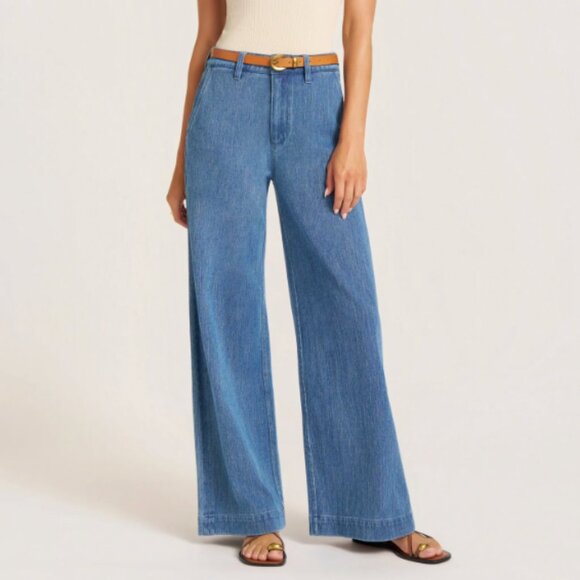 CLAYTON DENIM WIDE LEG - DENIM - Picture 1 of 4